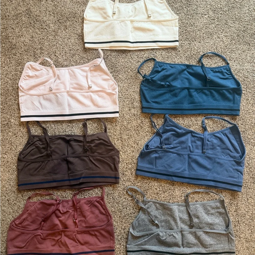 Lucky Brand Bralette Collection - Cream, Pink, Brown, Blue, Gray - Picture 2 of 2